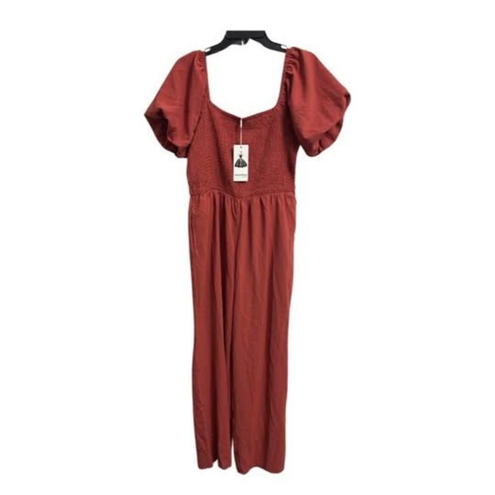 New Women’s Terracotta Jumpsuit pants Size Medium